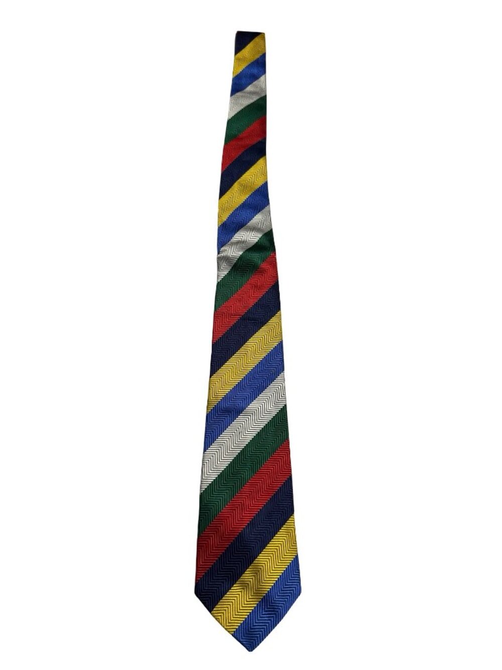 Vintage Bullock & Jones San Francisco Pure Silk Tie Made in England NOS Striped
